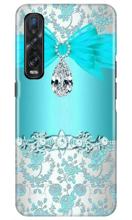 Shinny Blue Background Case for Oppo Find X2 Pro