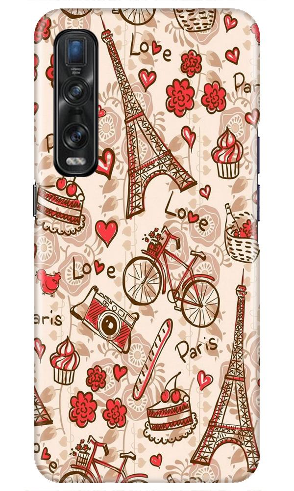 Love Paris Case for Oppo Find X2 Pro  (Design - 103)