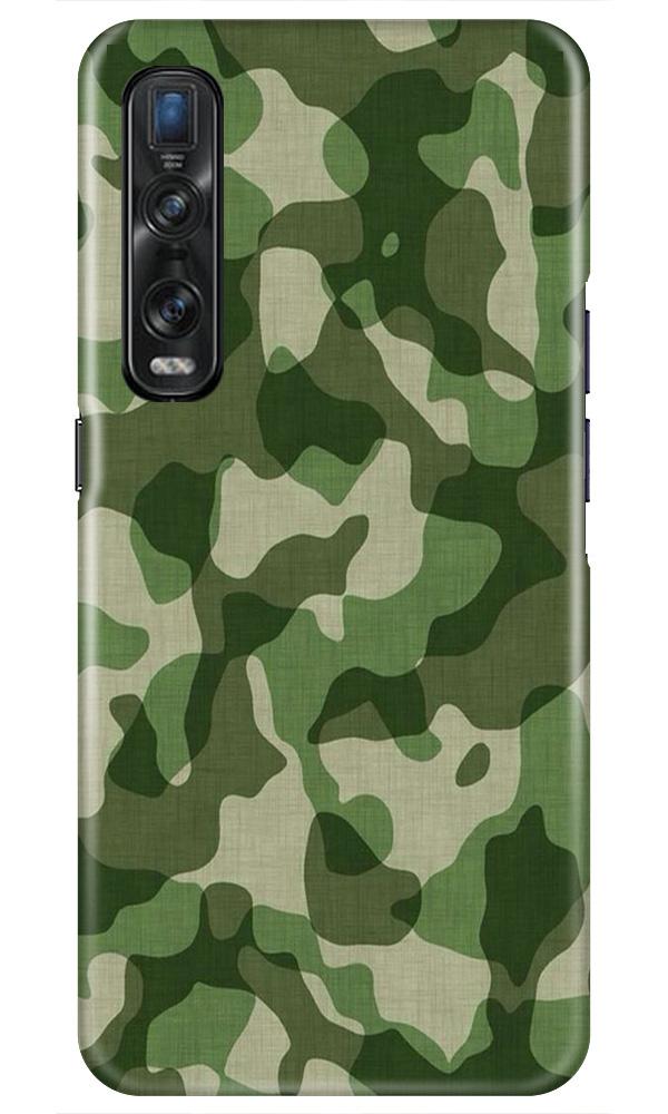 Army Camouflage Case for Oppo Find X2 Pro  (Design - 106)