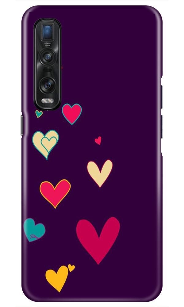 Purple Background Case for Oppo Find X2 Pro(Design - 107)