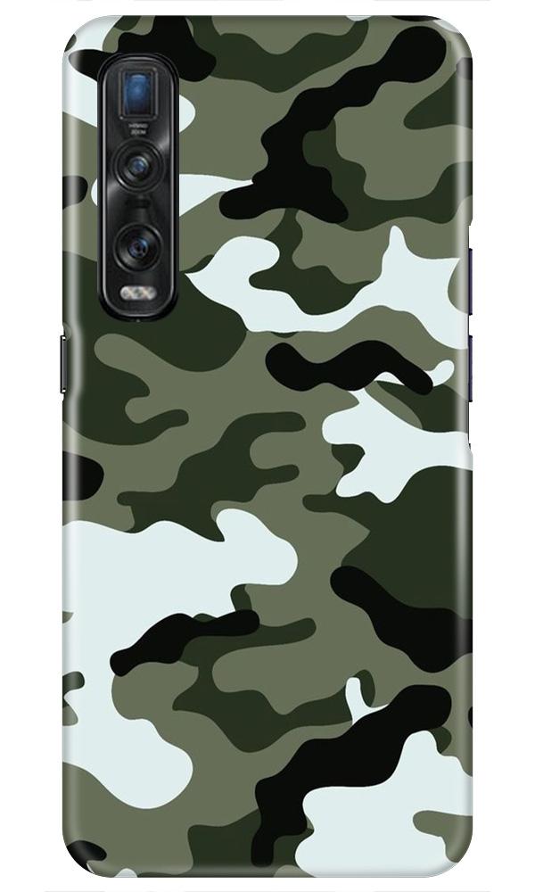 Army Camouflage Case for Oppo Find X2 Pro  (Design - 108)