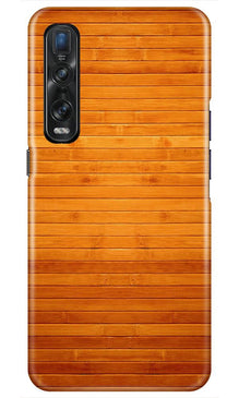 Wooden Look Mobile Back Case for Oppo Find X2 Pro  (Design - 111)