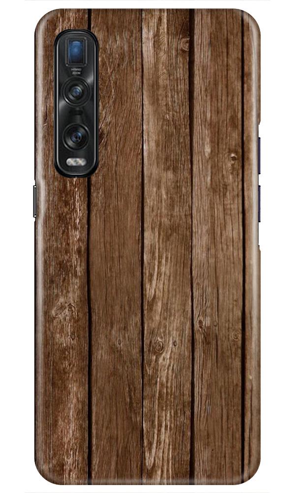 Wooden Look Case for Oppo Find X2 Pro  (Design - 112)