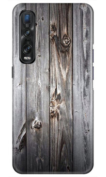 Wooden Look Mobile Back Case for Oppo Find X2 Pro  (Design - 114)