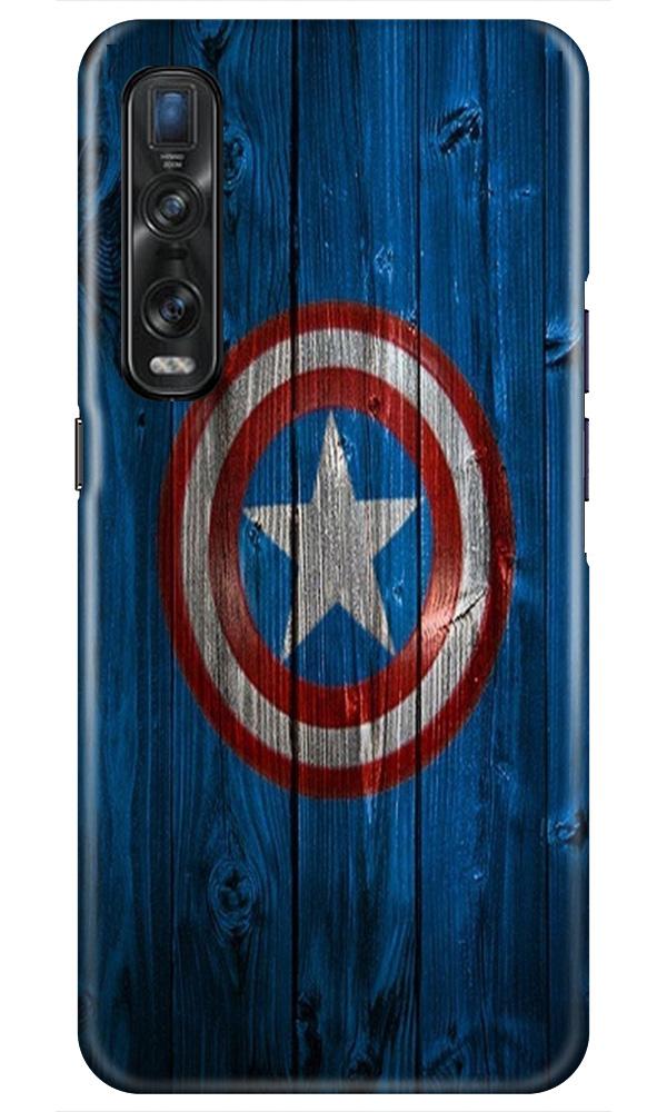 Captain America Superhero Case for Oppo Find X2 Pro  (Design - 118)