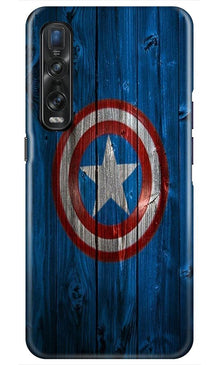 Captain America Superhero Mobile Back Case for Oppo Find X2 Pro  (Design - 118)