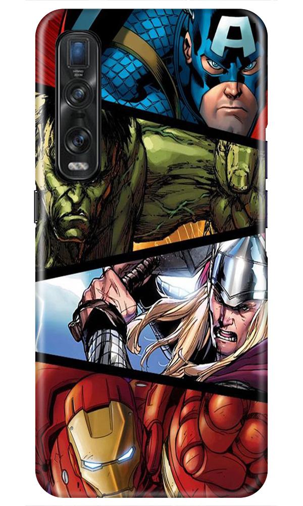 Avengers Superhero Case for Oppo Find X2 Pro  (Design - 124)