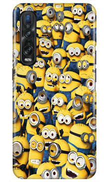 Minions Mobile Back Case for Oppo Find X2 Pro  (Design - 126)