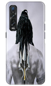 Lord Shiva Mobile Back Case for Oppo Find X2 Pro  (Design - 135)
