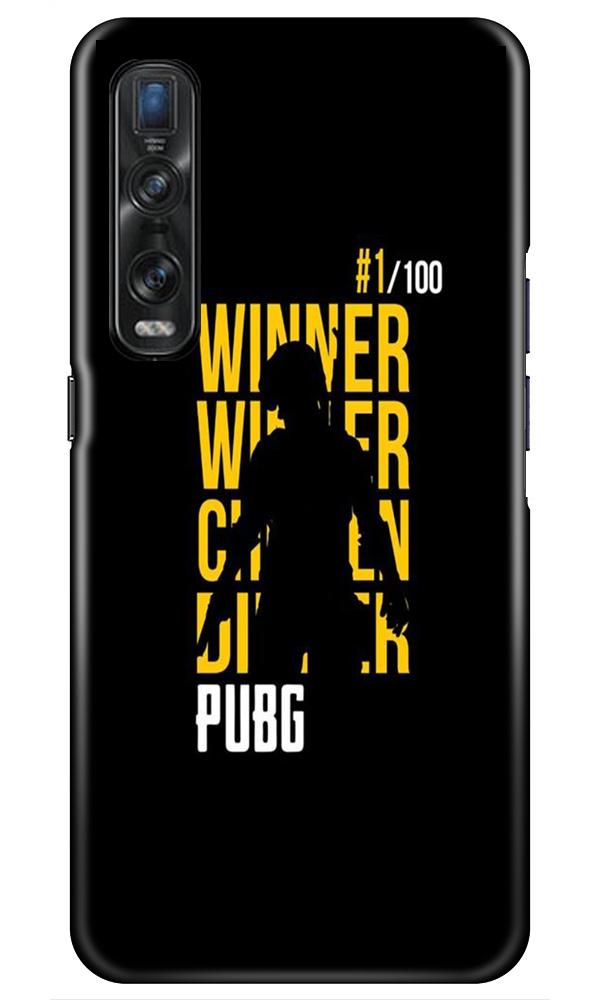 Pubg Winner Winner Case for Oppo Find X2 Pro(Design - 177)