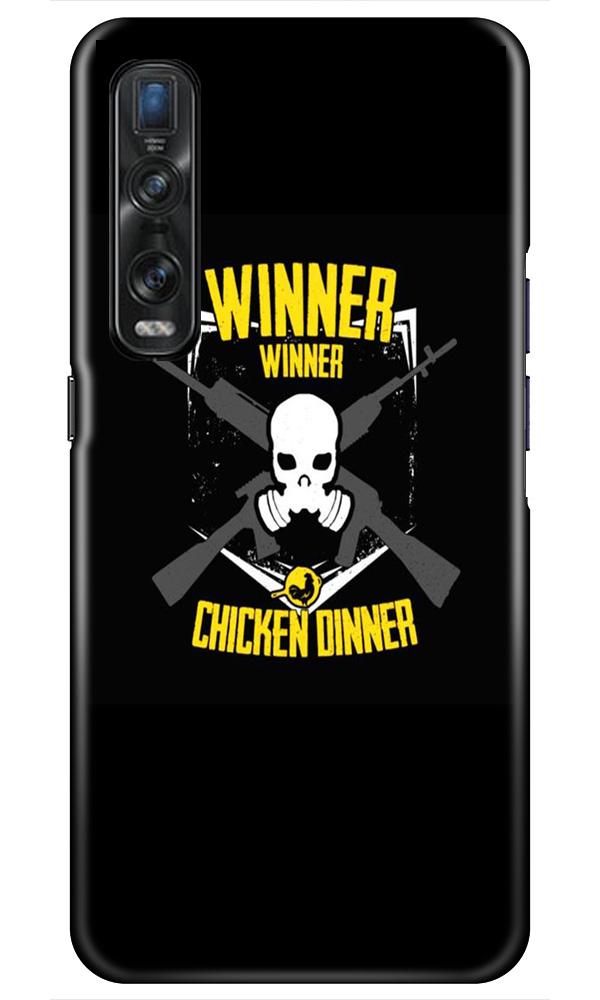 Winner Winner Chicken Dinner Case for Oppo Find X2 Pro  (Design - 178)
