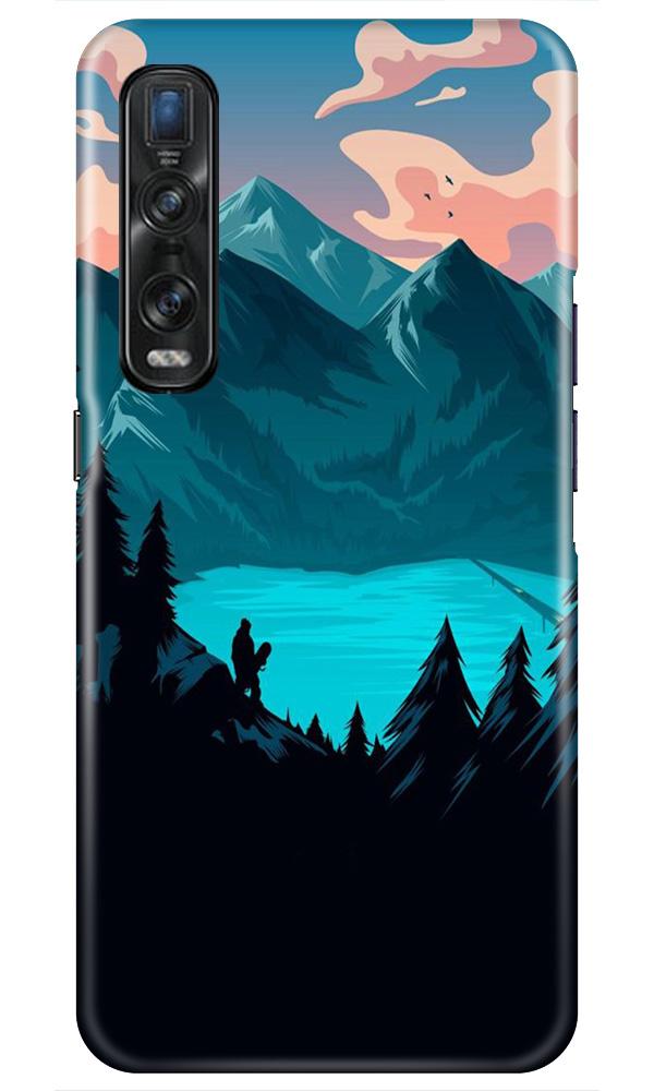 Mountains Case for Oppo Find X2 Pro (Design - 186)