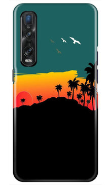 Sky Trees Mobile Back Case for Oppo Find X2 Pro (Design - 191)