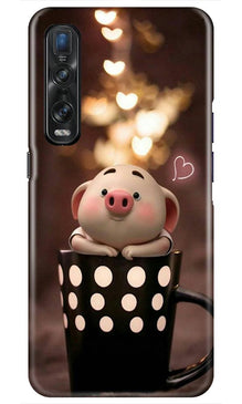 Cute Bunny Mobile Back Case for Oppo Find X2 Pro (Design - 213)