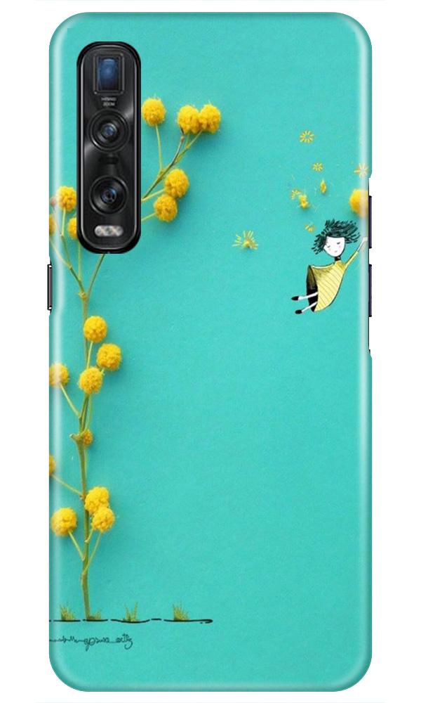 Flowers Girl Case for Oppo Find X2 Pro (Design No. 216)