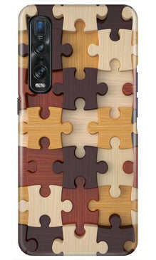 Puzzle Pattern Mobile Back Case for Oppo Find X2 Pro (Design - 217)