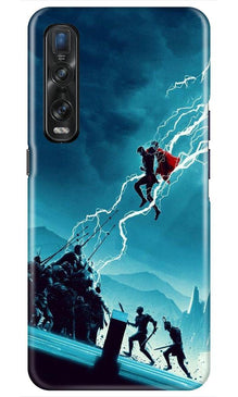 Thor Avengers Mobile Back Case for Oppo Find X2 Pro (Design - 243)