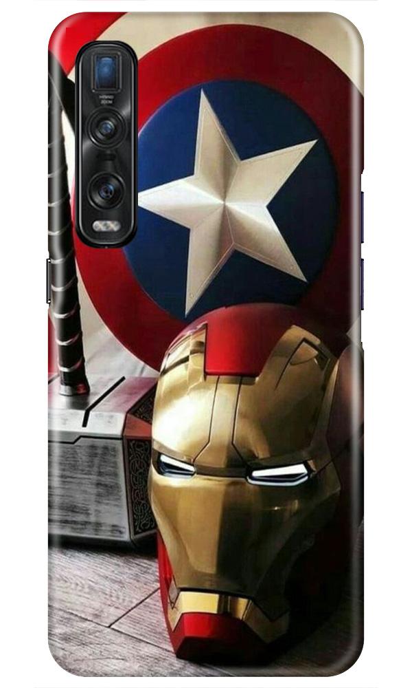 Ironman Captain America Case for Oppo Find X2 Pro (Design No. 254)
