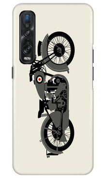 MotorCycle Mobile Back Case for Oppo Find X2 Pro (Design - 259)