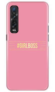 Girl Boss Pink Mobile Back Case for Oppo Find X2 Pro (Design - 263)