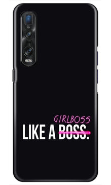 Like a Girl Boss Mobile Back Case for Oppo Find X2 Pro (Design - 265)