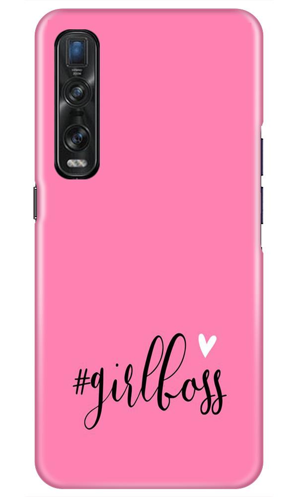 Girl Boss Pink Case for Oppo Find X2 Pro (Design No. 269)