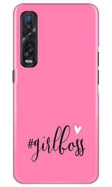 Girl Boss Pink Mobile Back Case for Oppo Find X2 Pro (Design - 269)