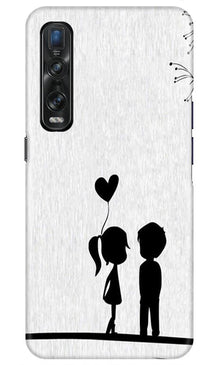Cute Kid Couple Mobile Back Case for Oppo Find X2 Pro (Design - 283)