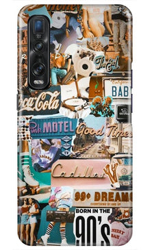 Vintage Design Mobile Back Case for Oppo Find X2 Pro (Design - 284)