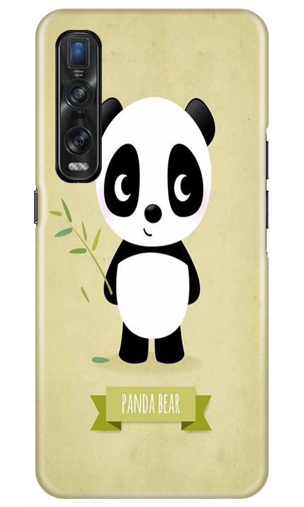 Panda Bear Mobile Back Case for Oppo Find X2 Pro (Design - 317)