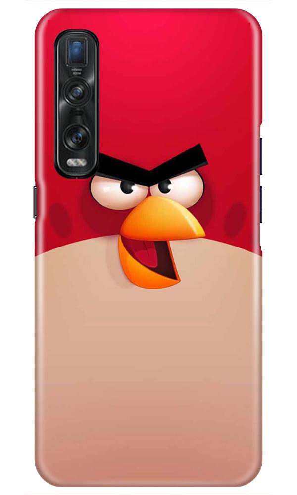 Angry Bird Red Mobile Back Case for Oppo Find X2 Pro (Design - 325)