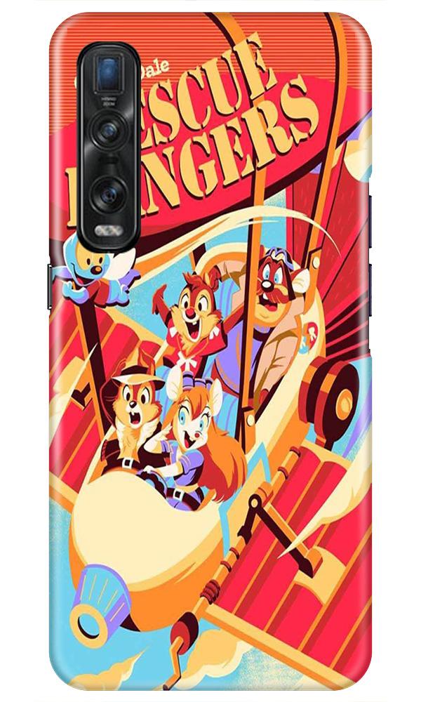 Rescue Rangers Mobile Back Case for Oppo Find X2 Pro (Design - 341)