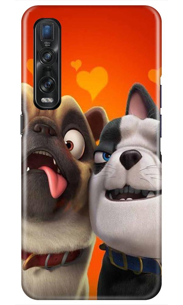 Dog Puppy Mobile Back Case for Oppo Find X2 Pro (Design - 350)