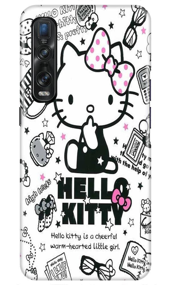 Hello Kitty Mobile Back Case for Oppo Find X2 Pro (Design - 361)