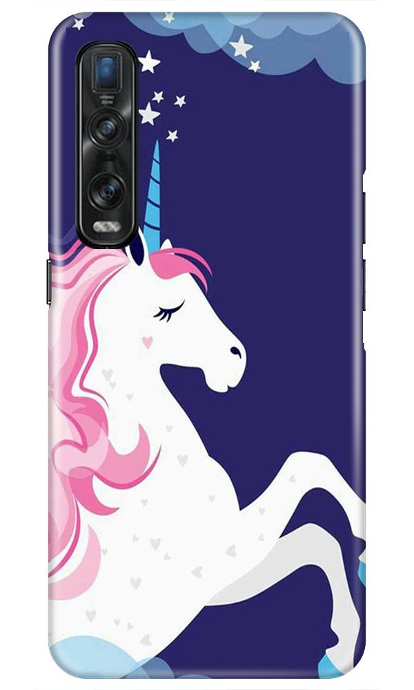 Unicorn Mobile Back Case for Oppo Find X2 Pro (Design - 365)
