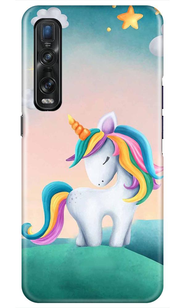 Unicorn Mobile Back Case for Oppo Find X2 Pro (Design - 366)