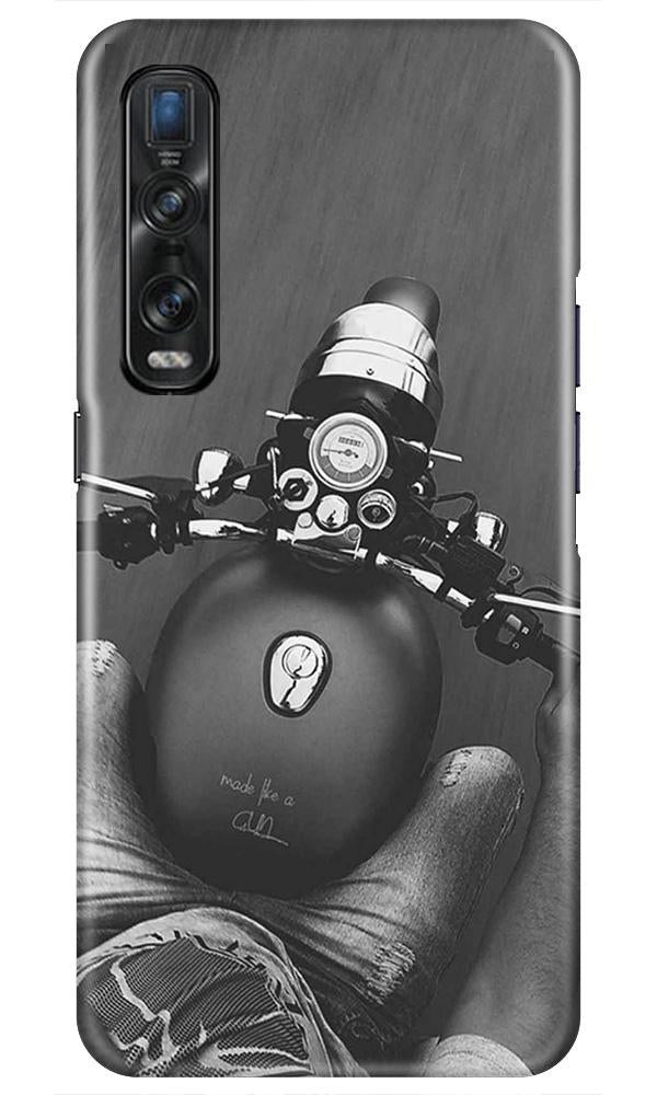 Royal Enfield Mobile Back Case for Oppo Find X2 Pro (Design - 382)