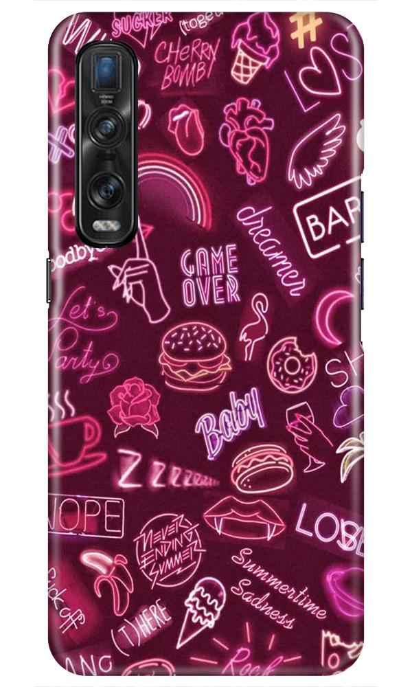 Party Theme Mobile Back Case for Oppo Find X2 Pro (Design - 392)