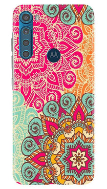Rangoli art Mobile Back Case for Moto One Fusion Plus (Design - 6)