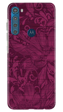 Purple Backround Mobile Back Case for Moto One Fusion Plus (Design - 22)