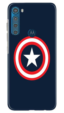 Captain America Mobile Back Case for Moto One Fusion Plus (Design - 42)