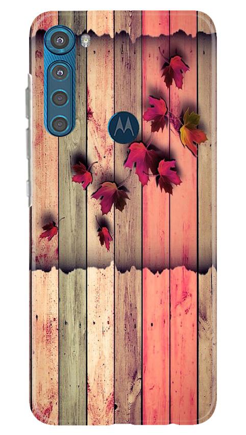 Wooden look2 Case for Moto One Fusion Plus