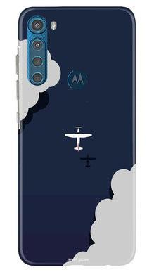 Clouds Plane Mobile Back Case for Moto One Fusion Plus (Design - 196)