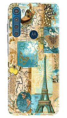 Travel Eiffel Tower Mobile Back Case for Moto One Fusion Plus (Design - 206)