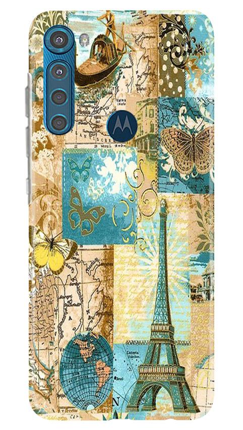 Travel Eiffel Tower Case for Moto One Fusion Plus (Design No. 206)