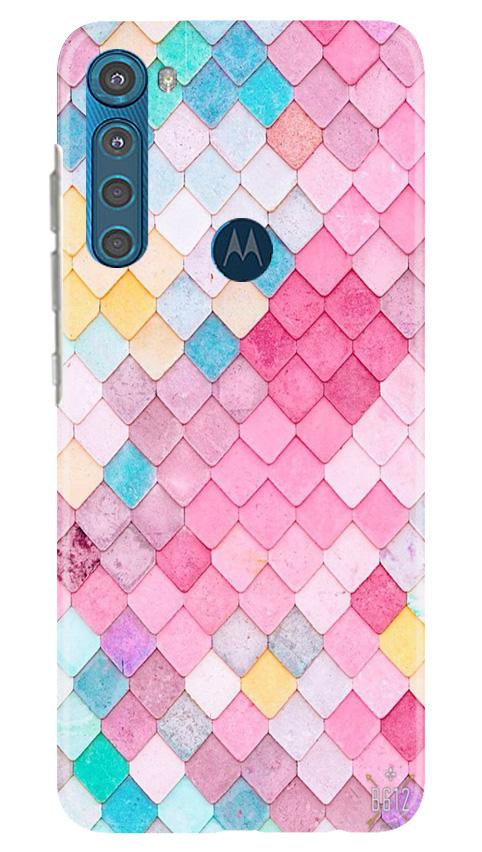 Pink Pattern Case for Moto One Fusion Plus (Design No. 215)