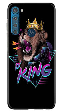 Lion King Mobile Back Case for Moto One Fusion Plus (Design - 219)