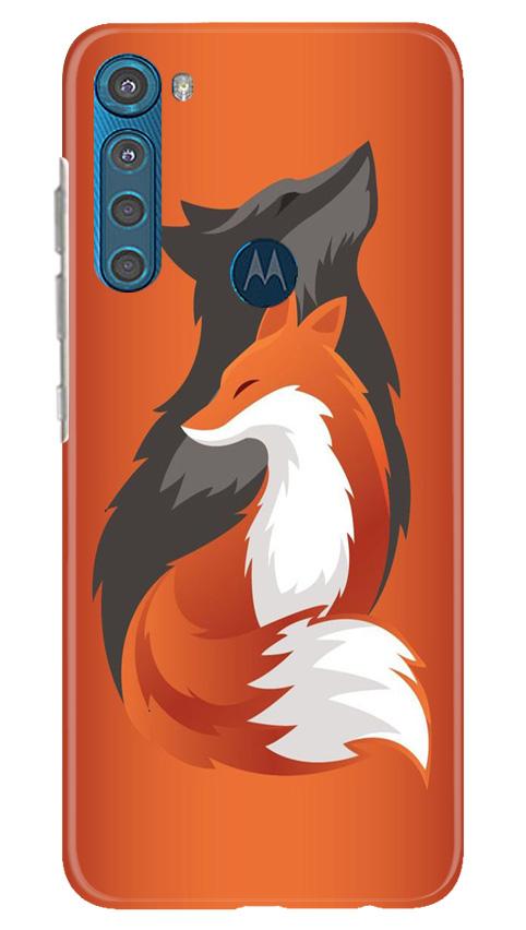 Wolf  Case for Moto One Fusion Plus (Design No. 224)