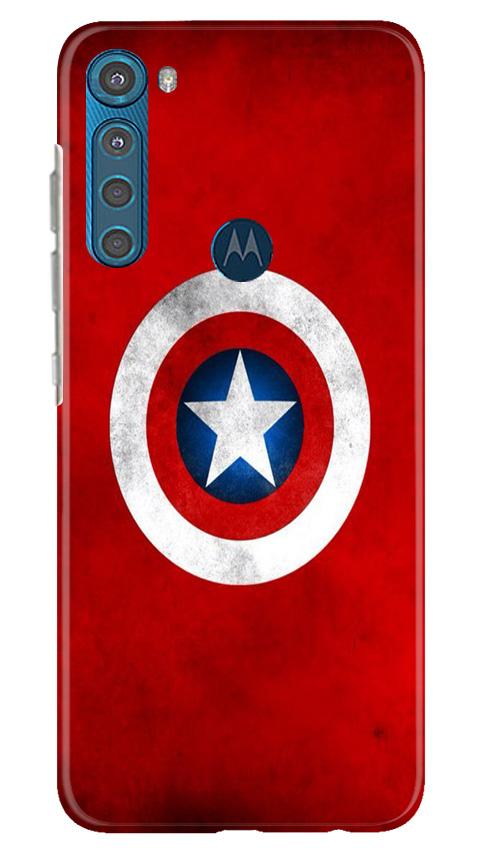 Captain America Case for Moto One Fusion Plus (Design No. 249)