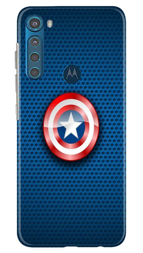 Captain America Shield Case for Moto One Fusion Plus (Design No. 253)